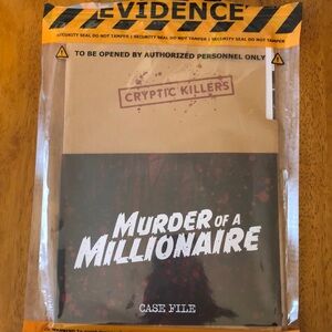 Cryptic Killers - Murder of a Millionaire - unsolved murder mystery game